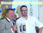 Offizieller Oktoberfest Maßkrug 2015 präsentiert von André Hartmann am 18.08.2015  (©Foto: Martin Schmitz)